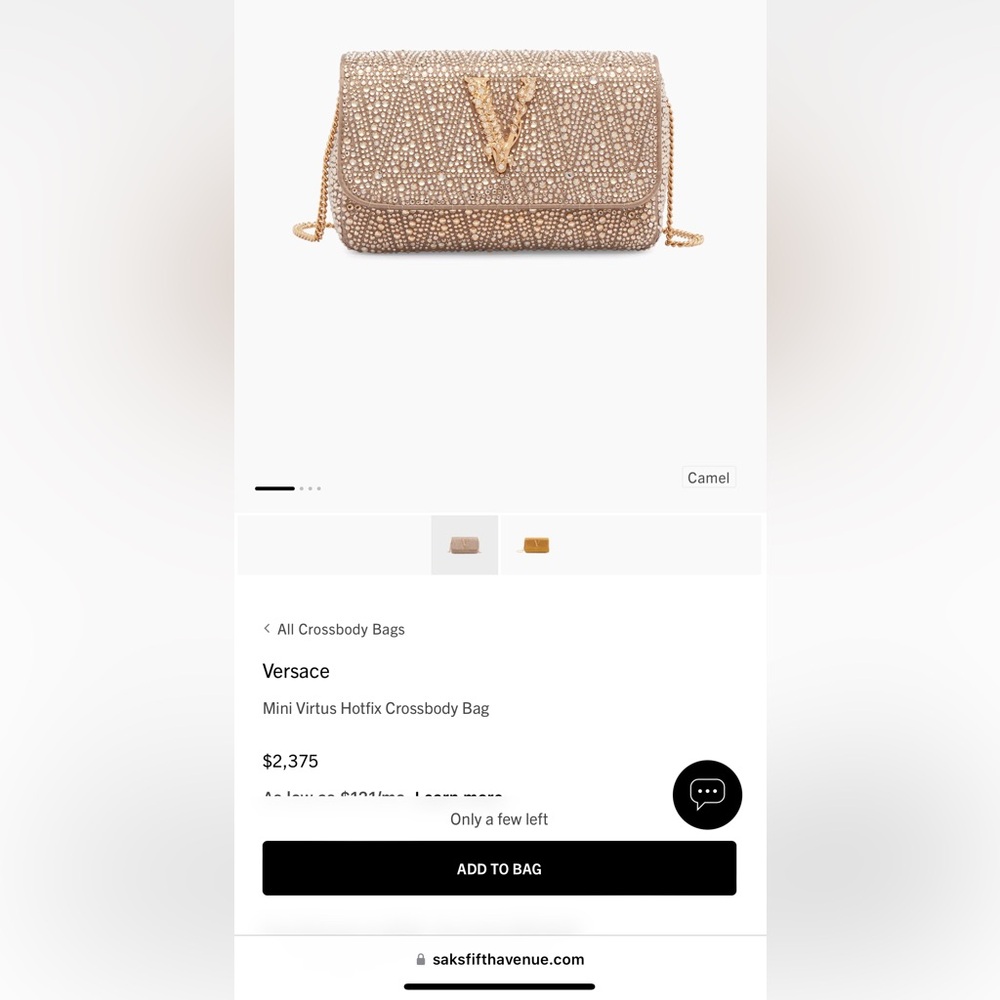 NWT Pink Virtus Crystal Crossbody Bag - Picture 5 of 6